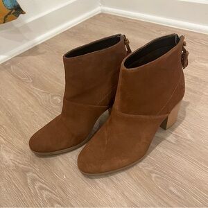 Hush Puppies Ingrid Heel Ankle Boot Medium Width Brown Size 9